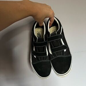 Black strap vans